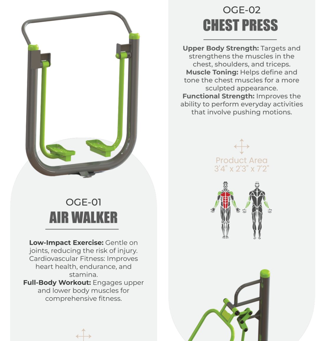 Helixius open-gym outdoor fitness equipment
